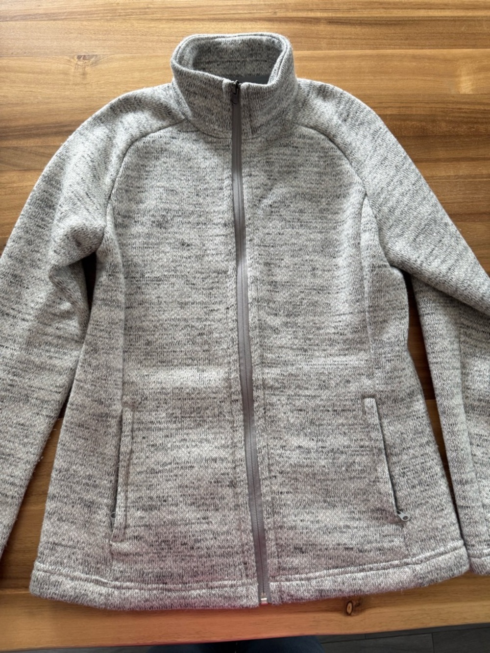 MEC Women's Heather Gray Full-Zip Jacket